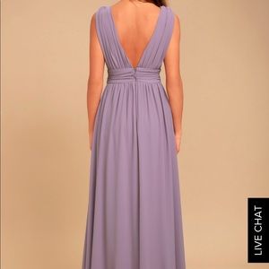 Lulu’s lavender gown